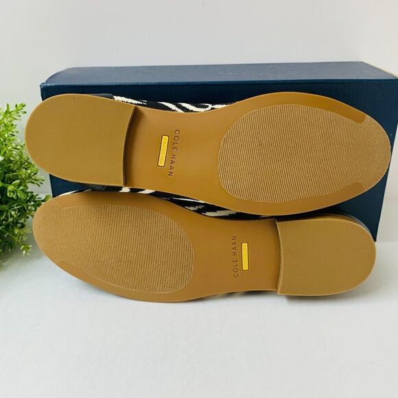 Cole Haan Modern Classics Slip on Flats Loafer Sz 5.5B in Zebra Print Knit - Picture 10 of 12